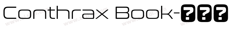 Conthrax Book字体转换